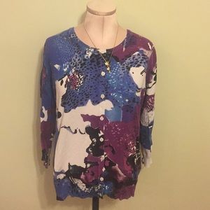 Joseph A size xl cardigan. Abstract multi colored